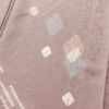 付け下げ しつけ糸付き 絞り 正絹 刺繍 古典柄 袷仕立て 紫・藤色_画像5