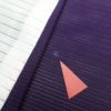 盛夏 絽 色無地 正絹 良品 一つ紋付き 背伏せ付き 無地 単衣仕立て 紫・藤色_画像25