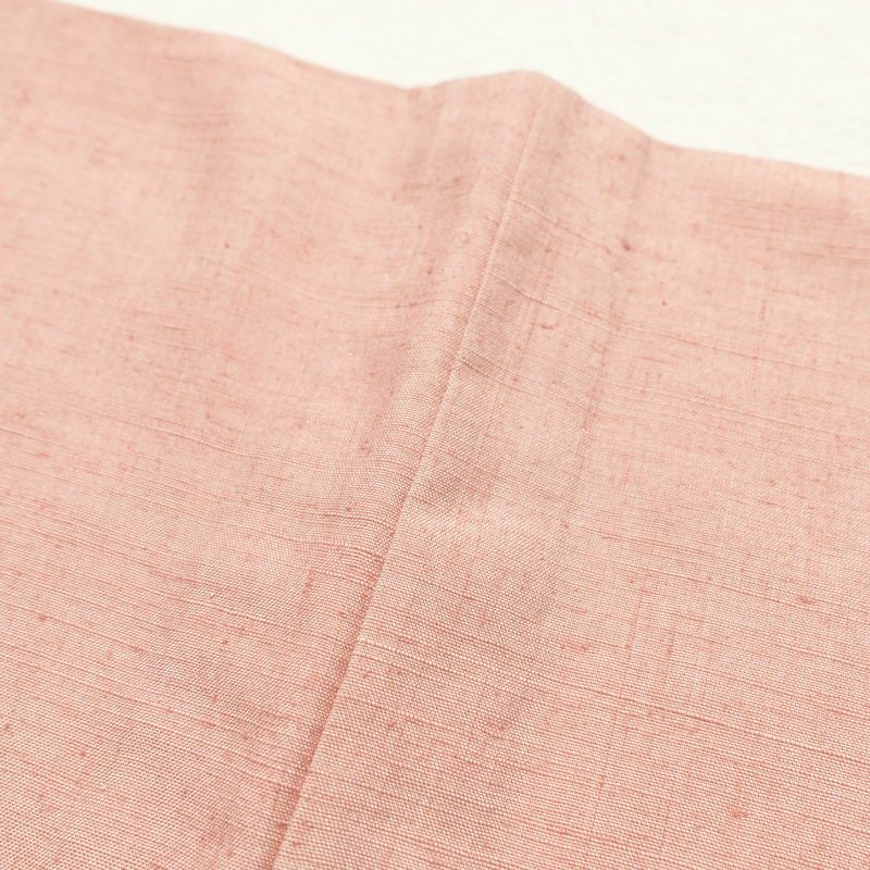 単衣 本加賀友禅 畠山登 付下げ 紬地 落款入り 正絹 花柄 単衣仕立て ピンク_画像24