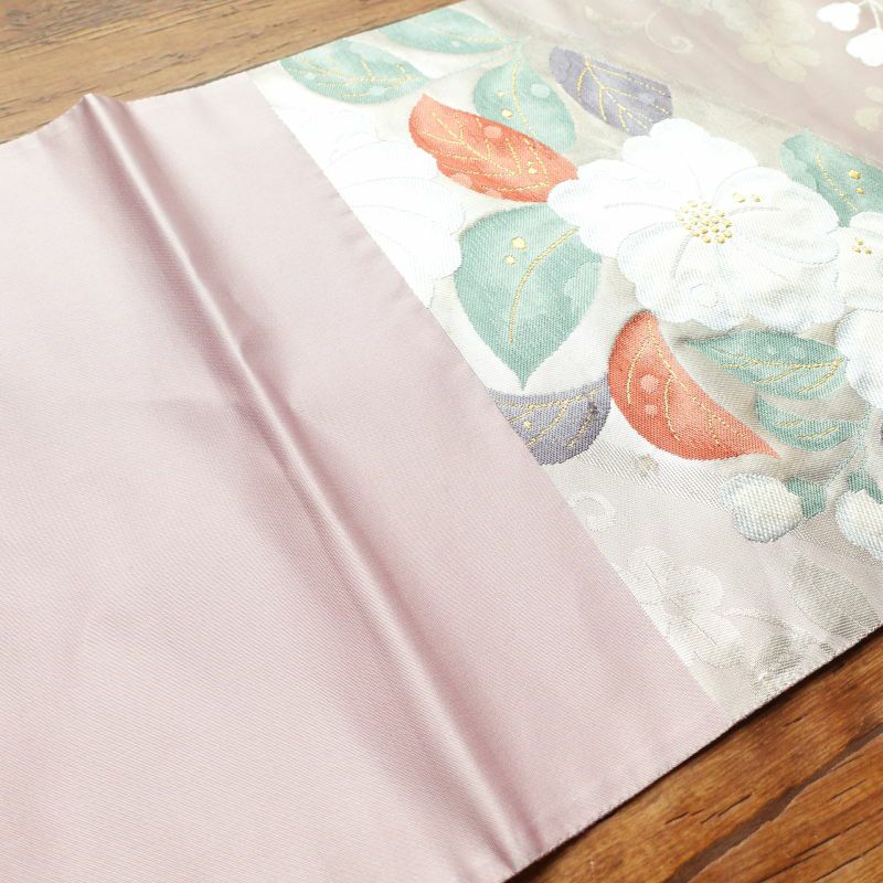 袋帯 六通柄 美品 フォーマル用 正絹 花柄 紫・藤色_画像23