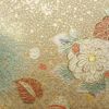 袋帯 太鼓柄 良品 螺鈿 金彩 フォーマル用 正絹 花柄 緑・うぐいす色_画像3