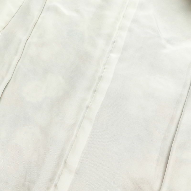 小紋 美品 絞り 総柄 正絹 金彩 花柄 袷仕立て 紫・藤色_画像26