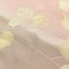 訪問着 一つ紋付き 正絹 刺繍 共八掛 金彩 木の葉・植物柄 袷仕立て 小豆・エンジ_画像17