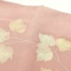 訪問着 一つ紋付き 正絹 刺繍 共八掛 金彩 木の葉・植物柄 袷仕立て 小豆・エンジ_画像23