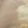 訪問着 一つ紋付き 正絹 刺繍 共八掛 金彩 木の葉・植物柄 袷仕立て 小豆・エンジ_画像31