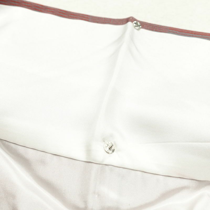 小紋 美品 正絹 幾何学柄・抽象柄 袷仕立て 小豆・エンジ_画像25