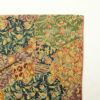 小紋 美品 縮緬 正絹 幾何学柄・抽象柄 袷仕立て 黄・黄土色_画像16