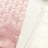 付け下げ 絞り 正絹 古典柄 青海波 袷仕立て ピンク_画像24