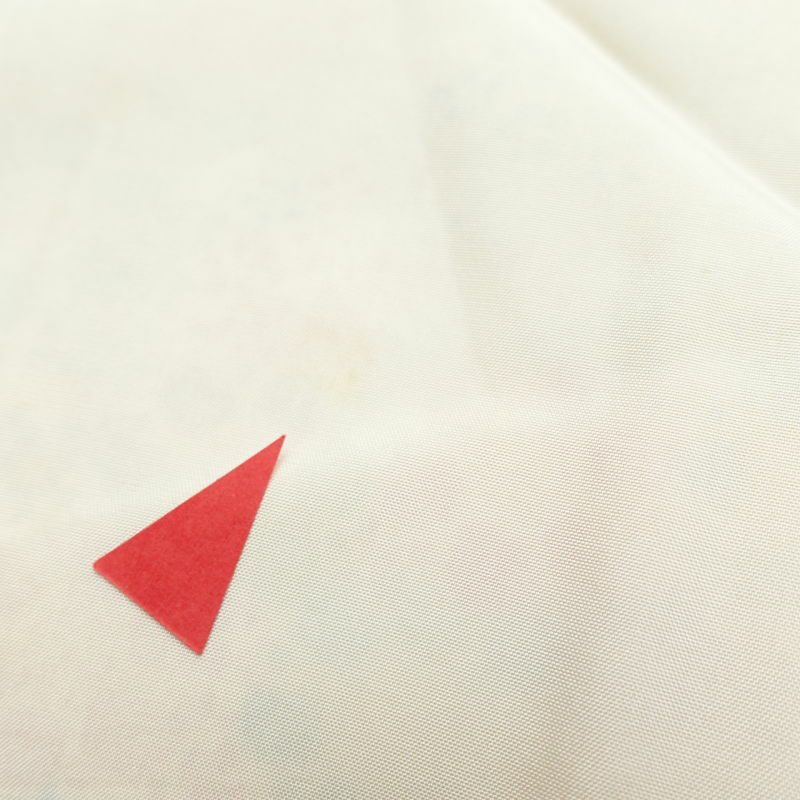 小紋 仕付け糸付き 総柄 正絹 花柄 袷仕立て ベージュ_画像27