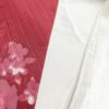小紋 良品 しつけ糸付き 総柄 正絹 花柄 袷仕立て 赤・朱_画像25