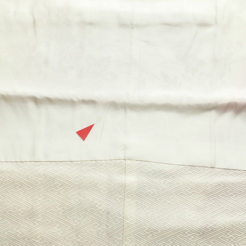 振袖 綸子 正絹 箔 金彩 古典柄 袷仕立て クリーム_画像33