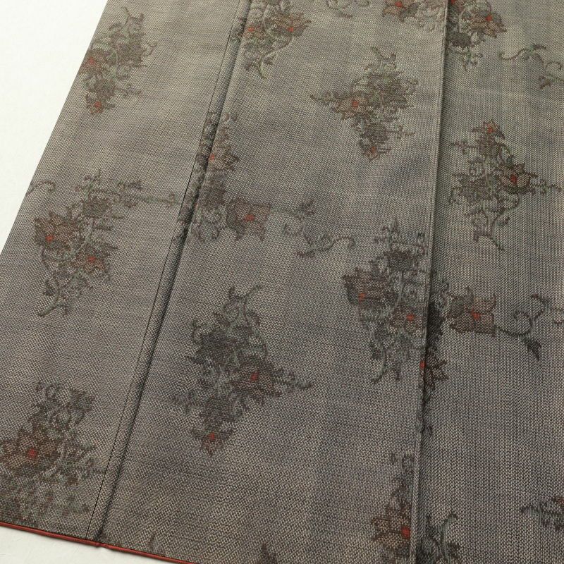 大島紬 良品 泥大島紬 古代染色伝承泥染 証紙あり 正絹 幾何学柄・抽象柄 袷仕立て 茶_画像4