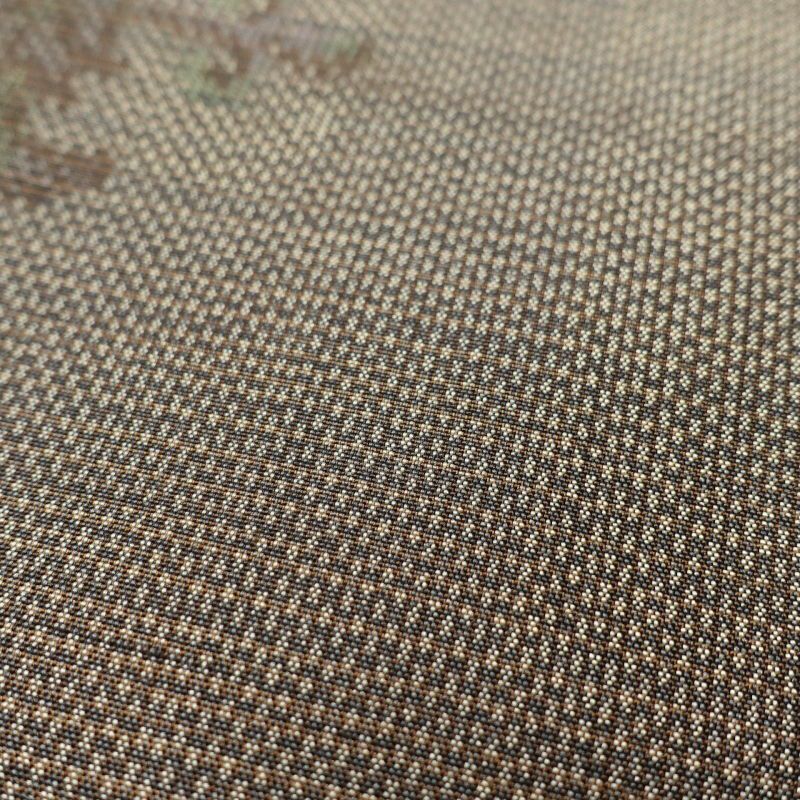 大島紬 良品 泥大島紬 古代染色伝承泥染 証紙あり 正絹 幾何学柄・抽象柄 袷仕立て 茶_画像10