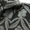 単衣 紬 正絹 幾何学柄・抽象柄 単衣仕立て 黒_画像19