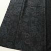 紬 良品 正絹 花柄 袷仕立て 黒地 青・紺 大きいサイズ_画像4