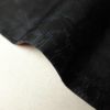 紬 良品 正絹 花柄 袷仕立て 黒地 青・紺 大きいサイズ_画像13