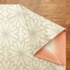 紬 正絹 花柄 袷仕立て クリーム サラッとした手触り_画像16