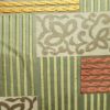 袋帯 唐織草木染 六通柄 一般用 正絹 幾何学柄・抽象柄 緑・うぐいす色_画像3
