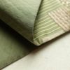 袋帯 唐織草木染 六通柄 一般用 正絹 幾何学柄・抽象柄 緑・うぐいす色_画像13