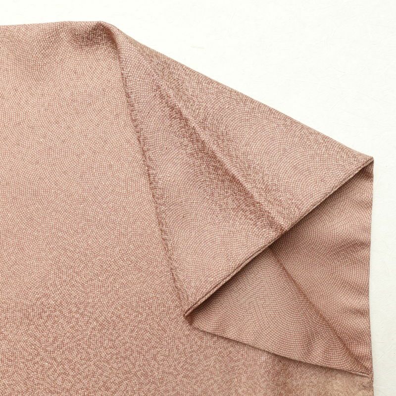 付け下げ 鮫小紋 正絹 その他の柄 袷仕立て 小豆・エンジ_画像22