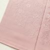 付け下げ 良品 一つ紋付き 縮緬 正絹 花柄 袷仕立て ピンク_画像10