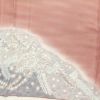 訪問着 銀駒刺繍 一つ紋付き 正絹 花柄 袷仕立て ピンク_画像18
