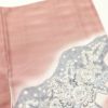 訪問着 銀駒刺繍 一つ紋付き 正絹 花柄 袷仕立て ピンク_画像21