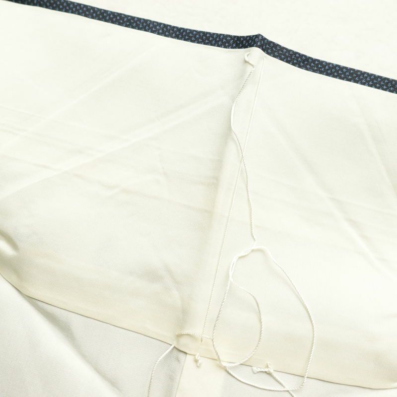 紬 良品 しつけ糸付き 正絹 古典柄 袷仕立て 青・紺_画像25