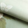 付け下げ 美品 紬地 しつけ糸付き 銀彩 正絹 花柄 袷仕立て 緑・うぐいす色_画像32