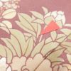 付け下げ 刺繍 正絹 花柄 袷仕立て 小豆・エンジ_画像10