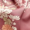 付け下げ 刺繍 正絹 花柄 袷仕立て 小豆・エンジ_画像36
