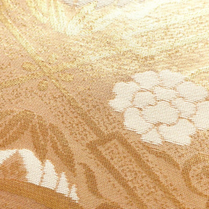 袋帯 六通柄 フォーマル用 正絹 古典柄 金・銀_画像6