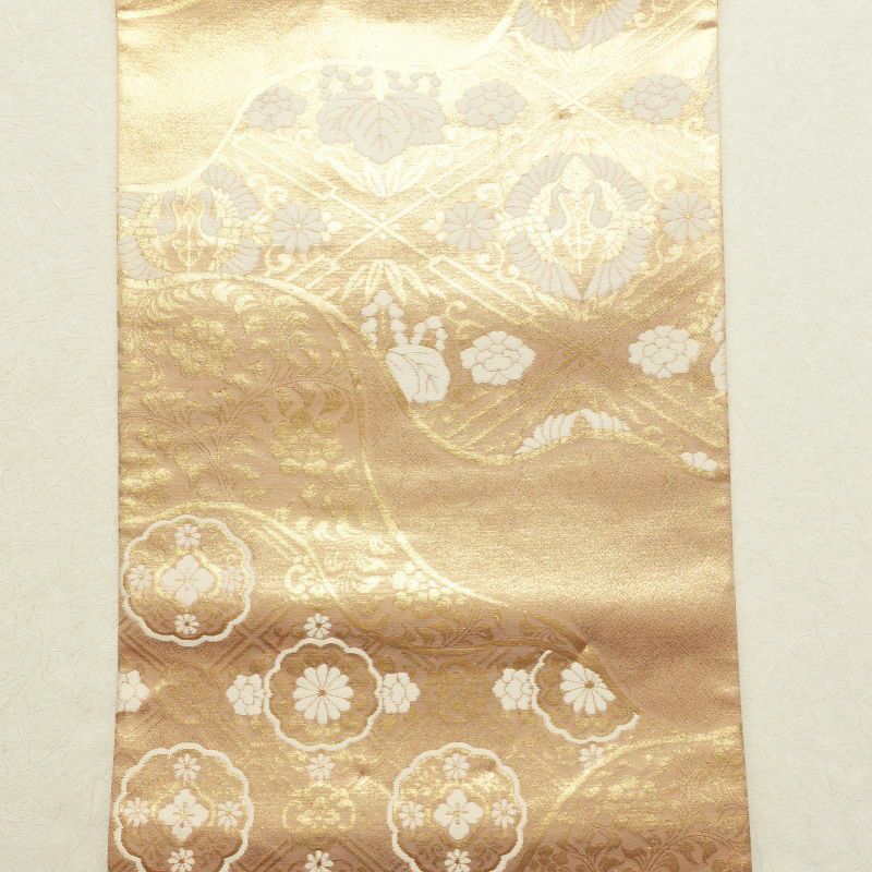 袋帯 六通柄 フォーマル用 正絹 古典柄 金・銀_画像10