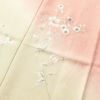 付け下げ 良品 刺繍 正絹 花柄 袷仕立て ぼかし ピンク_画像8