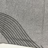訪問着 良品 落款入り 川村久太郎 たたき染め 一つ紋付き 正絹 縞柄・線柄 袷仕立て グレー_画像13