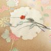 訪問着 良品 正絹 刺繍 金彩 花柄 袷仕立て 緑・うぐいす色_画像6