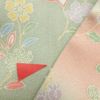 訪問着 良品 正絹 刺繍 金彩 花柄 袷仕立て 緑・うぐいす色_画像28