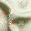 訪問着 良品 正絹 刺繍 金彩 花柄 袷仕立て 緑・うぐいす色_画像36