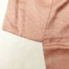 付け下げ スワトウ刺繍 一つ紋付き 綸子 正絹 ぼかし 花柄 袷仕立て ピンク_画像14