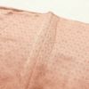付け下げ スワトウ刺繍 一つ紋付き 綸子 正絹 ぼかし 花柄 袷仕立て ピンク_画像23