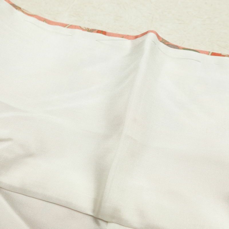 小紋 良品 しつけ糸付き 正絹 金彩 古典柄 袷仕立て ピンク_画像27