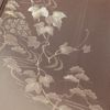 訪問着 清裳 良品 しつけ糸付き 縮緬 一つ紋付き 共八掛 刺繍 正絹 木の葉・植物柄 袷仕立て 茶_画像5