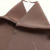 訪問着 清裳 良品 しつけ糸付き 縮緬 一つ紋付き 共八掛 刺繍 正絹 木の葉・植物柄 袷仕立て 茶_画像26