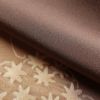 訪問着 清裳 良品 しつけ糸付き 縮緬 一つ紋付き 共八掛 刺繍 正絹 木の葉・植物柄 袷仕立て 茶_画像34