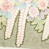 訪問着 美品 しつけ糸付き 総絞り 正絹 花柄 袷仕立て クリーム_画像16