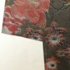 紬 しつけ糸付き 正絹 花柄 袷仕立て ベージュ カーキ_画像12