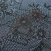紬 しつけ糸付き 正絹 木の葉・植物柄 袷仕立て 青・紺_画像6