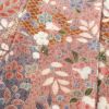 小紋 良品 しつけ糸付き ふくれ織 正絹 花柄 袷仕立て 多色使い_画像5