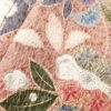 小紋 良品 しつけ糸付き ふくれ織 正絹 花柄 袷仕立て 多色使い_画像7