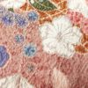 小紋 良品 しつけ糸付き ふくれ織 正絹 花柄 袷仕立て 多色使い_画像8